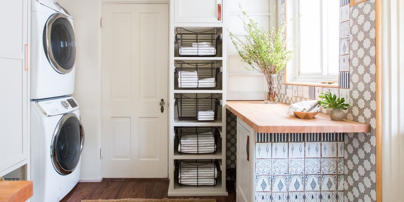 These are beautiful and functional small laundry room ideas